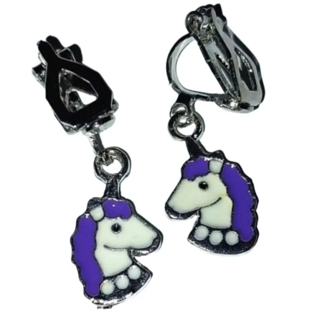 Super cute kid's fashion clip-on earrings